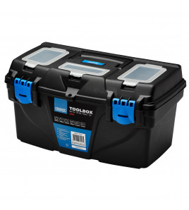 Plastic Toolbox with Tote Tray, 19