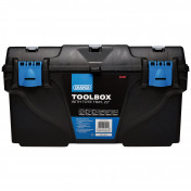 Plastic Toolbox with Tote Tray, 22