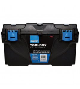 Plastic Toolbox with Tote Tray, 22