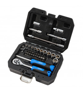 Draper HI-TORQ® Metric Socket and Bit Set, 1/4 Sq. Dr. (40 Piece)