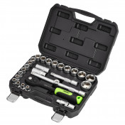 Draper HI-TORQ® Metric Socket Set, 1/2 Sq. Dr. (27 Piece)