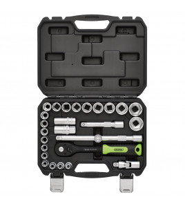 Draper HI-TORQ® Metric Socket Set, 1/2 Sq. Dr. (27 Piece)