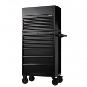 BUNKER® 10 Drawer Combined Roller Cabinet and Tool Chest, 26, Black