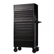 BUNKER 10 Drawer Combined Roller Cabinet and Tool Chest, 26, Black