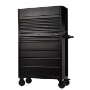 BUNKER 9 Drawer Combined Roller Cabinet and Tool Chest, 36, Black