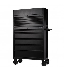BUNKER® 9 Drawer Combined Roller Cabinet and Tool Chest, 36, Black
