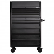 BUNKER® 9 Drawer Combined Roller Cabinet and Tool Chest, 36, Black