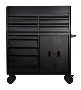 BUNKER® 13 Drawer Combined Roller Cabinet and Tool Chest, 52, Black