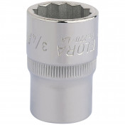 Elora Bi-Hexagon Socket, 1/2 Sq. Dr., 3/4