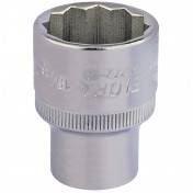 Elora Bi-Hexagon Socket, 1/2 Sq. Dr., 15/16