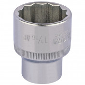 Elora Bi-Hexagon Socket, 1/2 Sq. Dr., 1.1/16