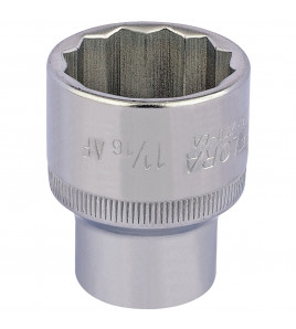 Elora Bi-Hexagon Socket, 1/2 Sq. Dr., 1 1/16