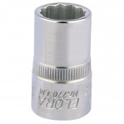 Elora Bi-Hexagon Socket, 1/2 Sq. Dr., 15mm