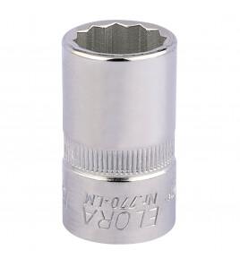 Elora Bi-Hexagon Socket, 1/2 Sq. Dr., 16mm