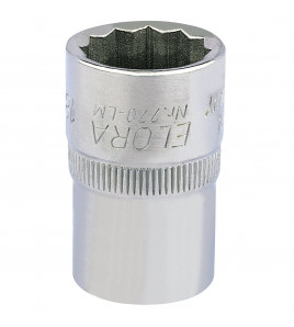 Elora Bi-Hexagon Socket, 1/2 Sq. Dr., 18mm