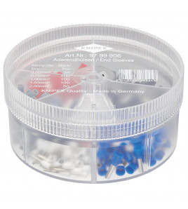 KNIPEX 97 99 906 Assortment Boxes with 450 insulated Wire Ferrules 5 x Wire Ferrule Sets