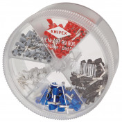 KNIPEX 97 99 906 Assortment Boxes with 450 insulated Wire Ferrules 5 x Wire Ferrule Sets