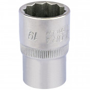 Elora Bi-Hexagon Socket, 1/2 Sq. Dr., 19mm