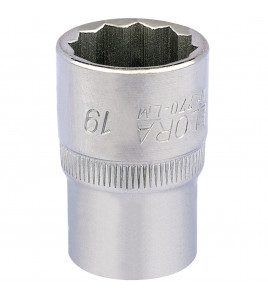 Elora Bi-Hexagon Socket, 1/2 Sq. Dr., 19mm
