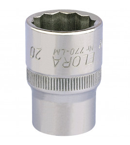 Elora Bi-Hexagon Socket, 1/2 Sq. Dr., 20mm