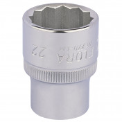 Elora Bi-Hexagon Socket, 1/2 Sq. Dr., 22mm