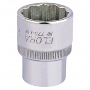 Elora Bi-Hexagon Socket, 1/2 Sq. Dr., 23mm