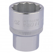 Elora Bi-Hexagon Socket, 1/2 Sq. Dr., 25mm