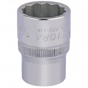 Elora Whitworth Bi-Hexagon Socket, 1/2 Sq. Dr., 7/16