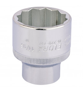 Elora Whitworth Bi-Hexagon Socket, 1/2 Sq. Dr., 11/16