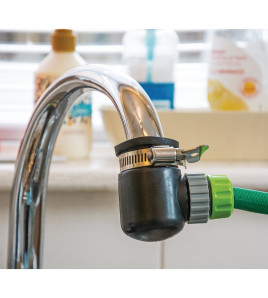 90° Right Angle Lock on Tap Connector