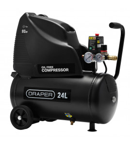 24L Direct Drive Oil-Free Air Compressor, 1.1kW/1.5hp