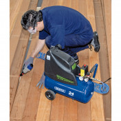 24L Direct Drive Oil-Free Air Compressor, 1.1kW/1.5hp