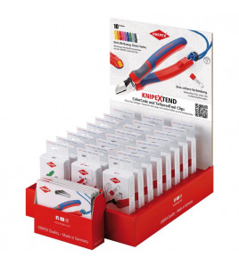 KNIPEX 00 18 01 V48 TEND 2 Sales Display 24 Parts Colour Selection, 2,350mm