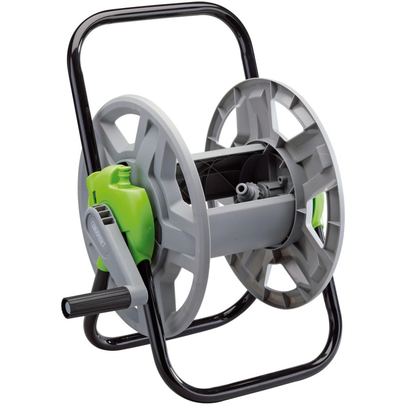Garden Hose Reel Cart, 45m Wall Mounted or Portable Design Without Hose
