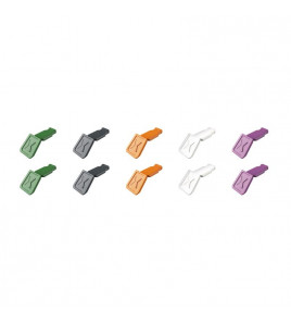 KNIPEX 00 61 10 C V02 ColorCode Clips Color Mix 2 (10 Pieces)  122 mm