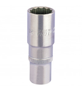 Elora Deep Bi-Hexagon Socket, 1/2 Sq. Dr., 21mm