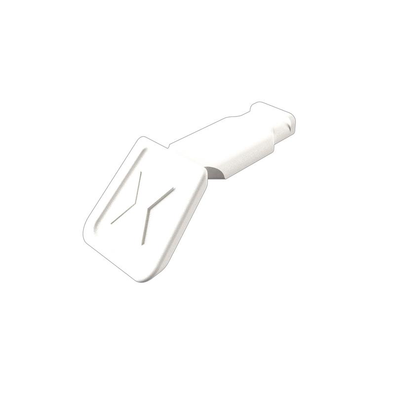 KNIPEX 00 61 10 CW ColorCode Clips White (10 Pieces), 122mm