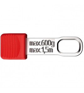 KNIPEX 00 62 10 TR TetheredTool Clips Red (10 Pieces), 30mm