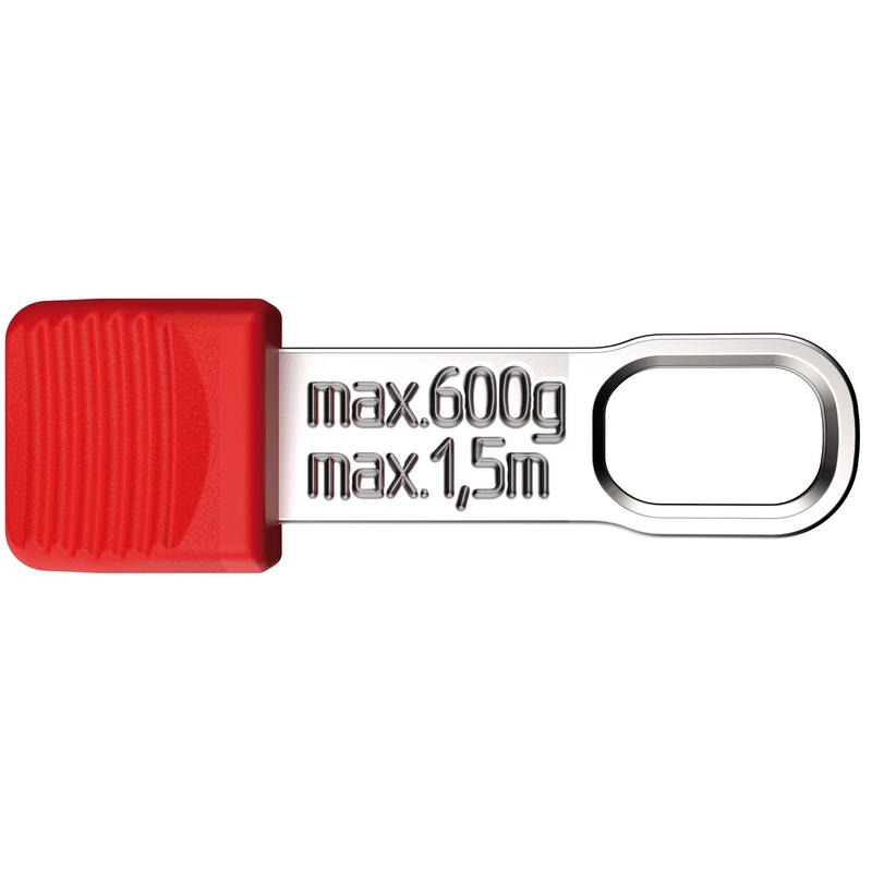 KNIPEX 00 62 10 TR TetheredTool Clips Red (10 Pieces), 30mm