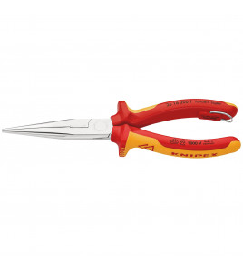 KNIPEX 26 16 200 T BK Snipe Nose Side Cutting Pliers, 200mm