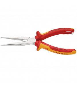 KNIPEX 26 16 200 T BK Snipe Nose Side Cutting Pliers, 200mm