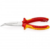 KNIPEX 26 26 200 T BK Snipe Nose Side Cutting Pliers, 200mm