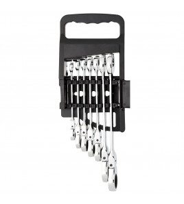 Draper HI-TORQ® Metric Flexible Head Ratcheting Combination Spanner Set (7 Piece)