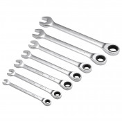 Draper HI-TORQ® Metric Ratcheting Combination Spanner Set (7 Piece)