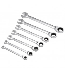 Draper HI-TORQ® Metric Ratcheting Combination Spanner Set (7 Piece)