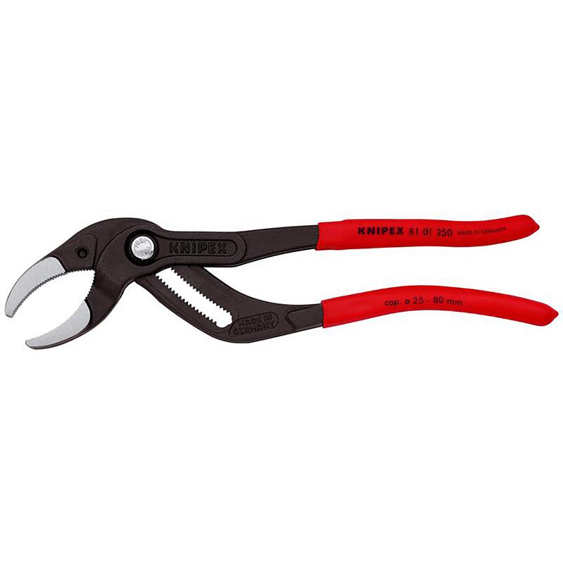 KNIPEX 81 01 250 SB Siphon and Connector Pliers, 250mm (self-service card/blister)