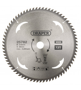 TCT Circular Saw Blade for Wood, 315 x 30mm, 72T