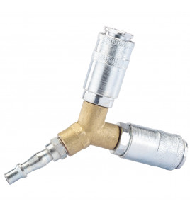 PCL Twin Standard Coupling, 2 x Male Couplings, 1 x Tailpiece