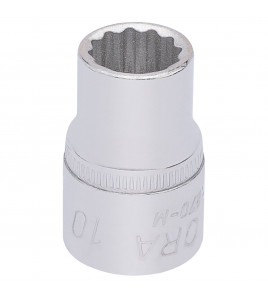 Elora Bi-Hexagon Socket, 3/8 Sq. Dr., 10mm