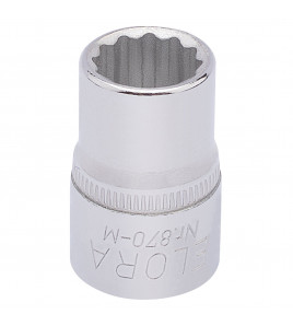 Elora Bi-Hexagon Socket, 3/8 Sq. Dr., 11mm